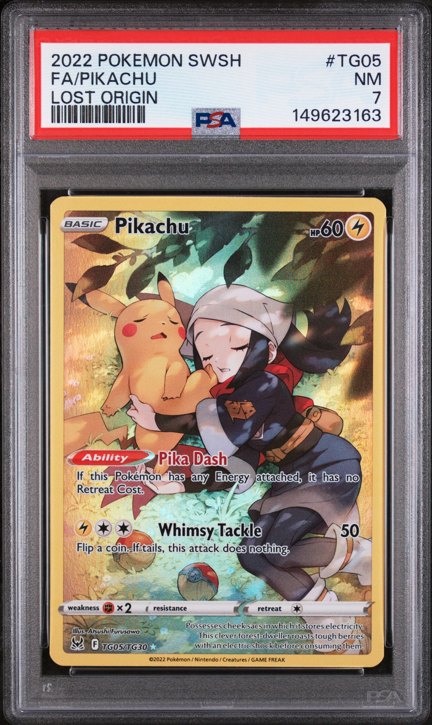 SWSH11 Lost Origin Trainer Gallery TG05/TG30 PSA7 #149623163 Pikachu - Holofoil - Ultra Rare