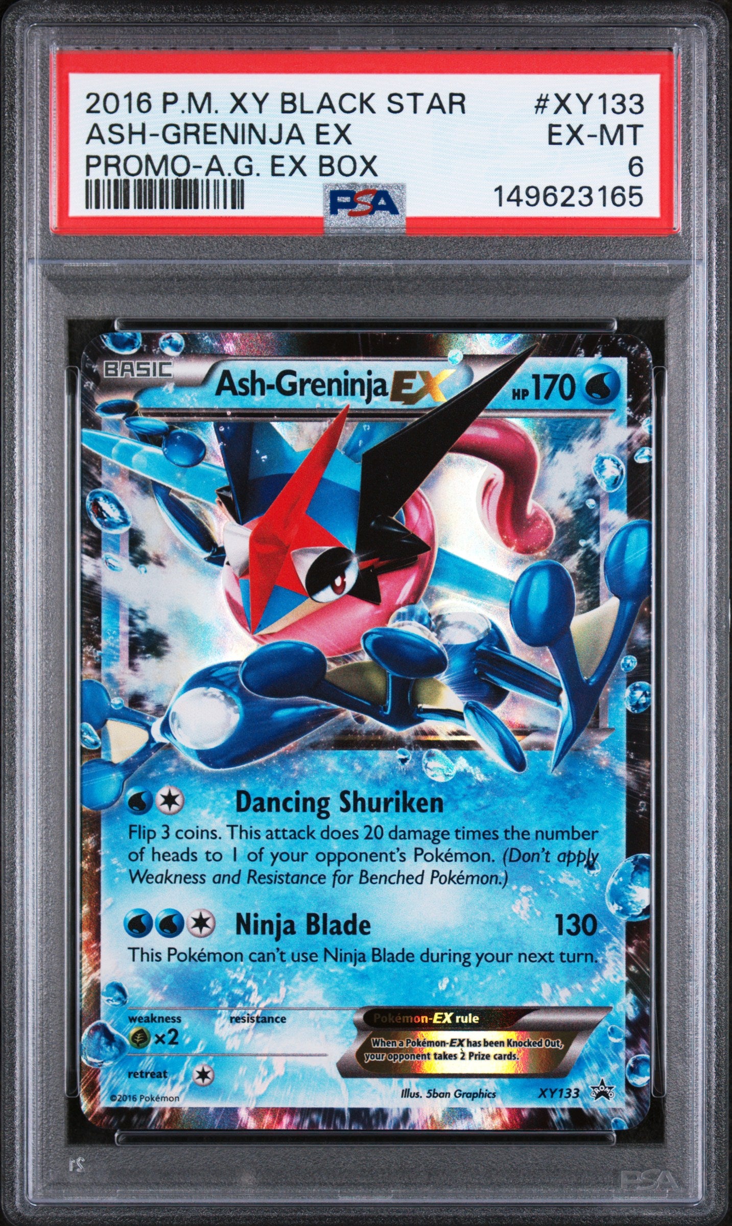 XY Promos XY133 PSA6 #149623165 Ash Greninja ex - Holofoil - Promo
