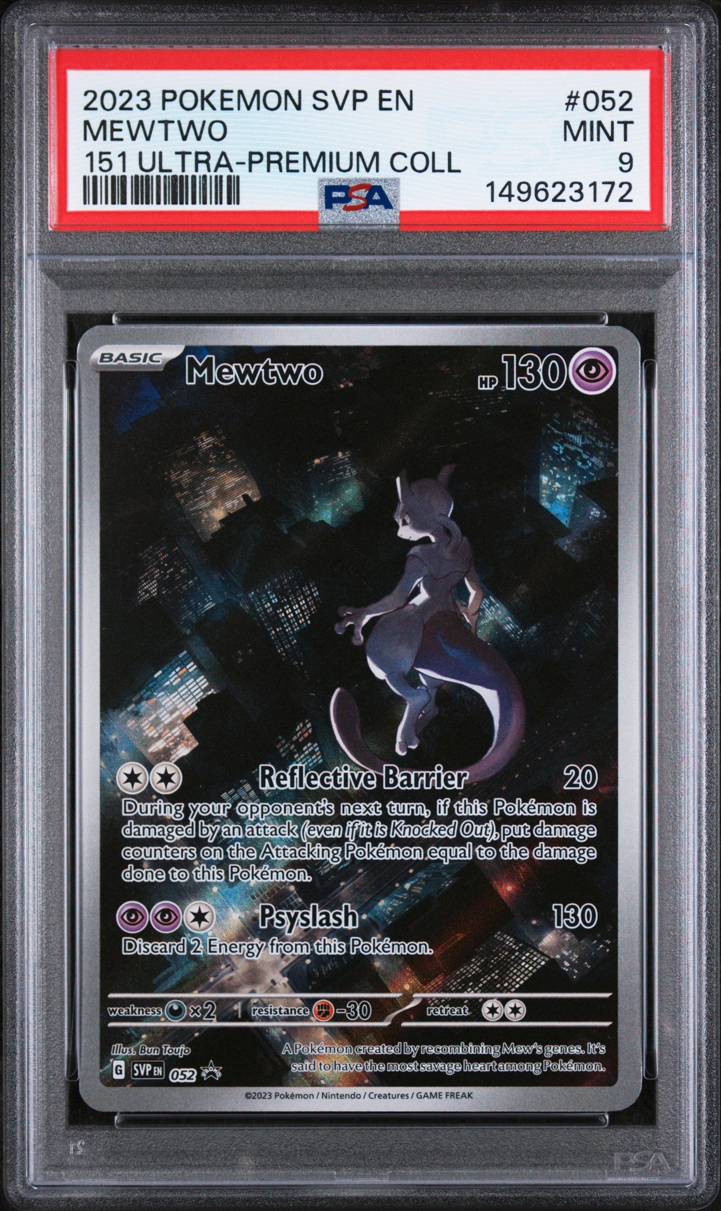 SV Scarlet & Violet Promo Cards 052 PSA9 #149623172 Mewtwo - Holofoil - Promo