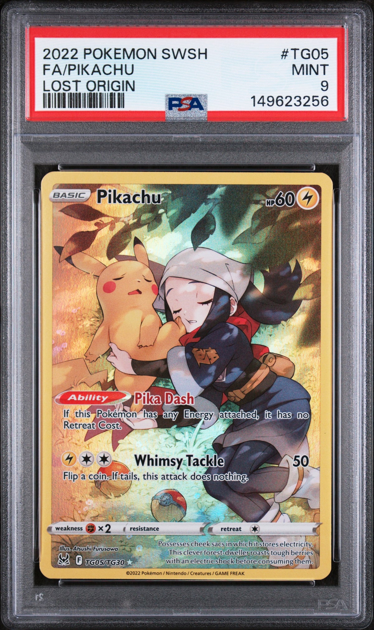 SWSH11 Lost Origin Trainer Gallery TG05/TG30 PSA9 #149623256 Pikachu - Holofoil - Ultra Rare