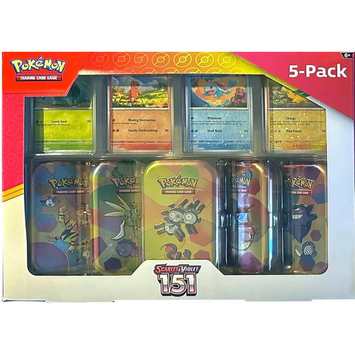 Pokemon Scarlet & Violet - SV03.5 - 151 Costco Mini Tin 5-tin Bundle
