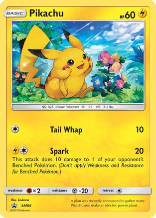 SM Promos SM86 Pikachu - Holofoil - Promo