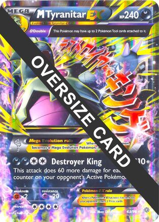 Jumbo Cards /98 M Tyranitar EX - 43/98 - Holofoil - Promo