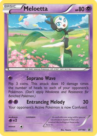 XY Promos XY193 Meloetta - Holofoil - Promo