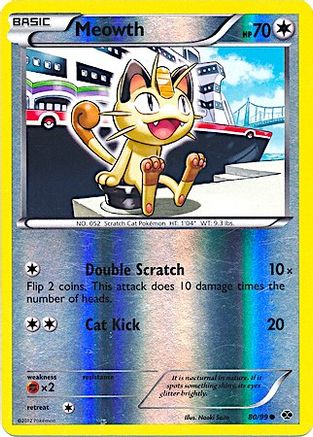 Miscellaneous Cards & Products 080/99 Meowth - Reverse Holofoil - Promo
