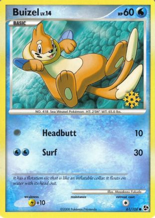Countdown Calendar Promos /106 Buizel - 61/106 - Promo