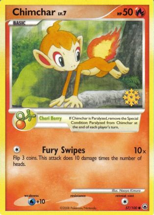 Countdown Calendar Promos /100 Chimchar - 57/100 - Promo