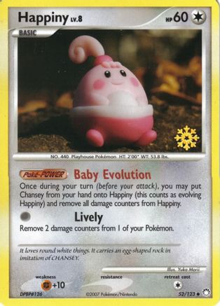Countdown Calendar Promos /123 Happiny - 52/123 - Promo