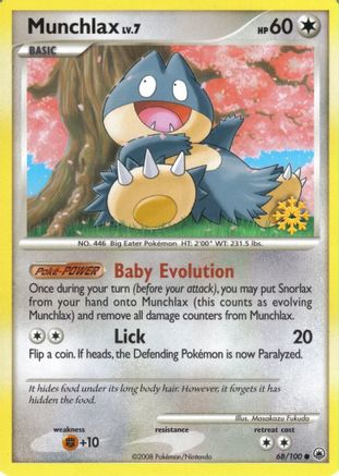 Countdown Calendar Promos /100 Munchlax - 68/100 - Promo