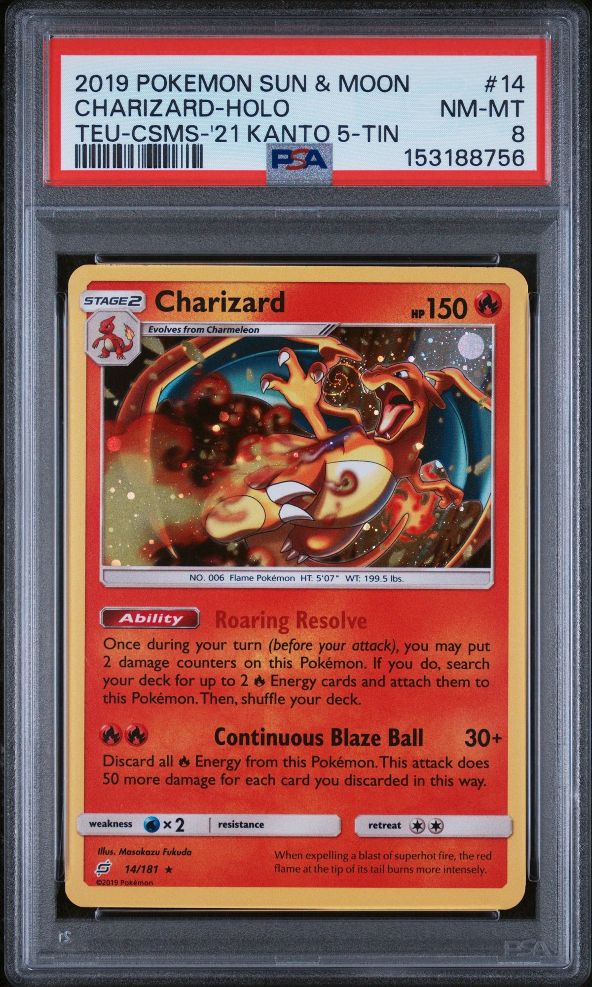 Miscellaneous Cards & Products 014/181 PSA8 #153188756 Charizard - Holofoil - Promo (Cosmic Foil)