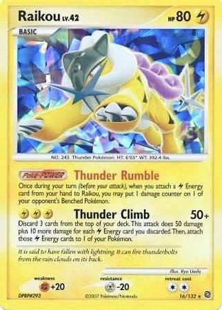 Miscellaneous Cards & Products 016/132 Raikou - Holofoil - Promo