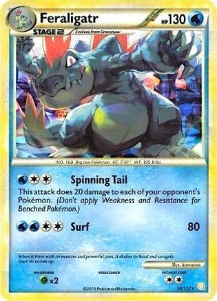 Deck Exclusives 020/123 Feraligatr - Holofoil - Holo Rare