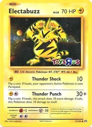 Miscellaneous Cards & Products 041/108 Electabuzz - Holofoil - Promo
