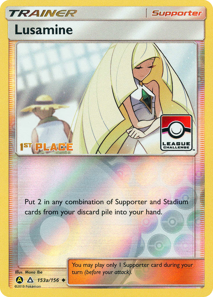 Ultra Prism 153a Lusamine - Reverse Holofoil - Rare Ultra