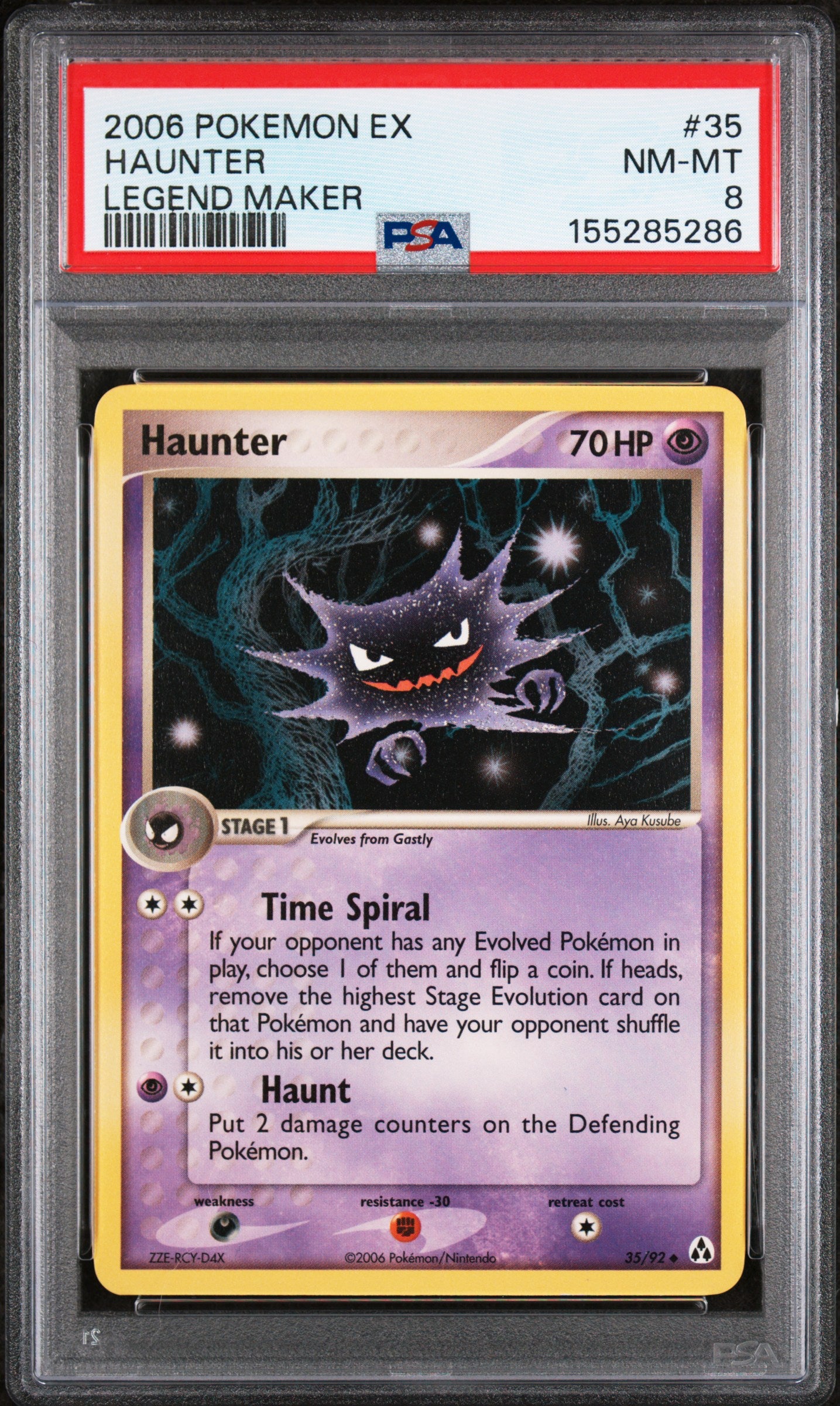 Legend Maker 035 PSA8 #155285286 Haunter - Uncommon