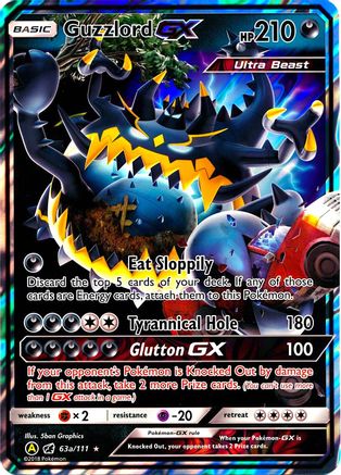 Alternate Art Promos /111 Guzzlord GX - 63a/111 - Holofoil - Promo