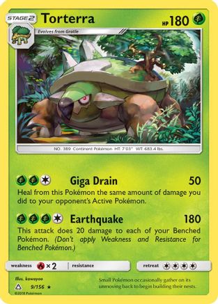 SM Ultra Prism 009/156 Torterra - Holofoil - Holo Rare