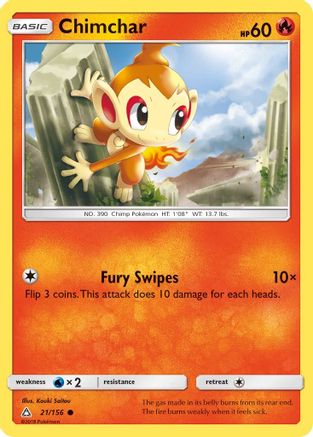 SM Ultra Prism 021 Chimchar (21) - Common