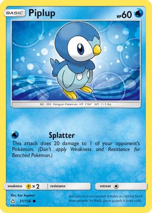 SM Ultra Prism 031/156 Piplup (31) - Common