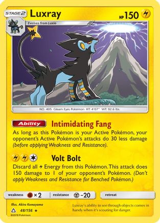 SM Ultra Prism 048/156 Luxray - Holofoil - Holo Rare