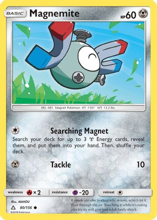 SM Ultra Prism 080/156 Magnemite (80) - Reverse Holofoil - Common