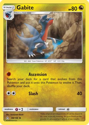 SM Ultra Prism 098/156 Gabite - Reverse Holofoil - Uncommon