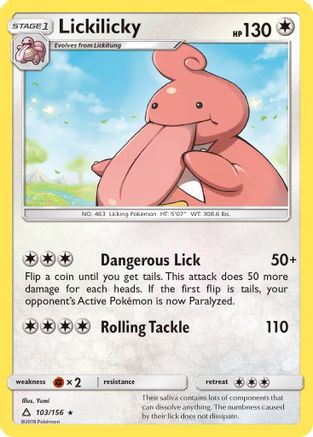 SM Ultra Prism 103 Lickilicky - Rare