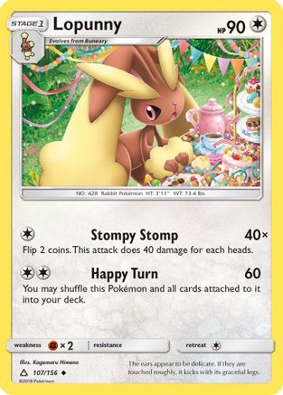 SM Ultra Prism 107/156 Lopunny - Uncommon