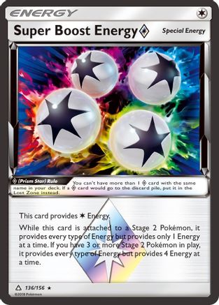 SM Ultra Prism 136/156 Super Boost Energy Prism Star - Holofoil - Prism Rare