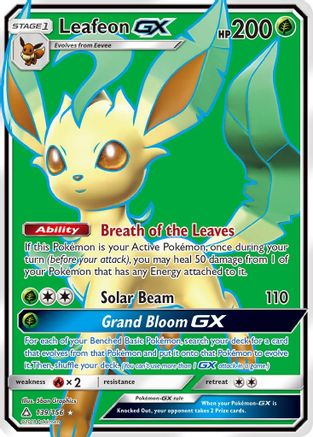 SM Ultra Prism 139 Leafeon GX (Full Art) - Holofoil - Ultra Rare