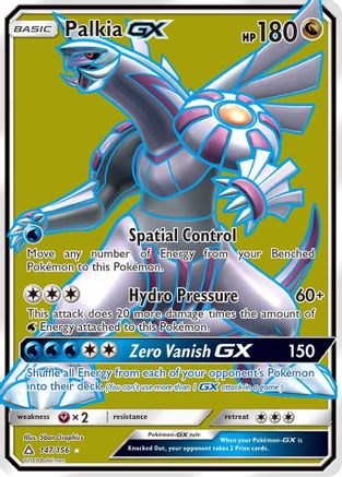 SM Ultra Prism 147 Palkia GX (Full Art) - Holofoil - Ultra Rare