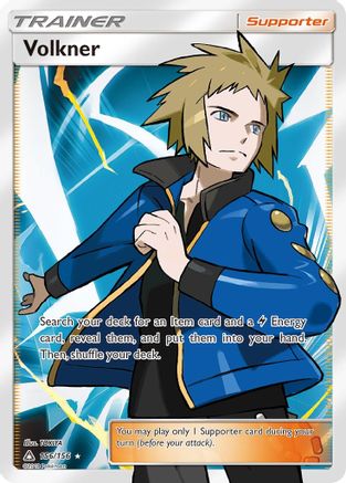 SM Ultra Prism 156 Volkner (Full Art) - Holofoil - Ultra Rare