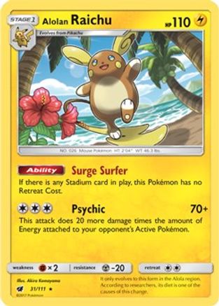 Deck Exclusives 031/111 Alolan Raichu - Rare
