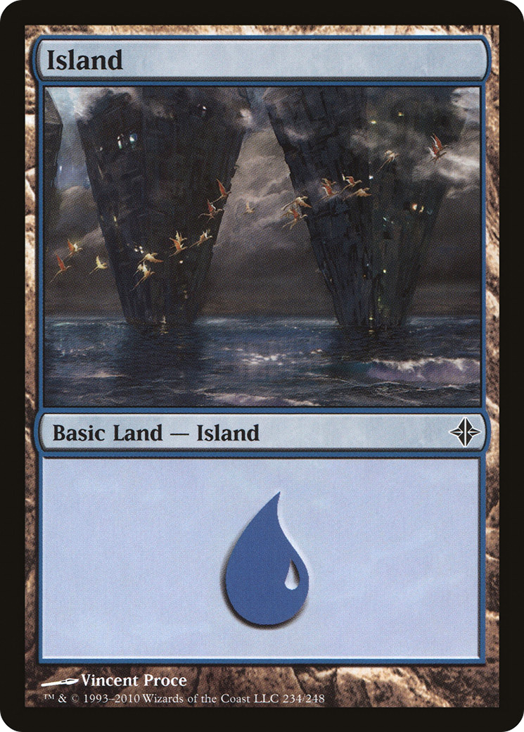 Rise of the Eldrazi - (ROE-234) - Island (234) Foil