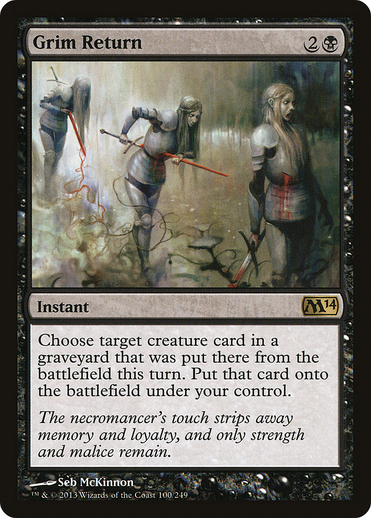 Magic 2014 - (M14-100) - Grim Return Foil