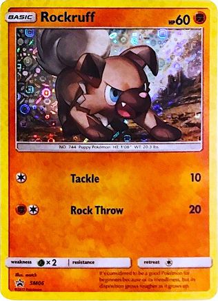 Miscellaneous Cards & Products SM06 Rockruff - Holofoil - Promo