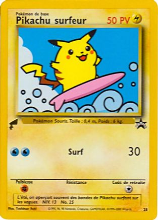Pikachu World Collection Promos 028 Pikachu (Surfing) - Promo