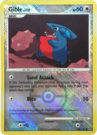 League & Championship Cards /147 Gible - 106/147 (Championship Promo) - Reverse Holofoil - Promo