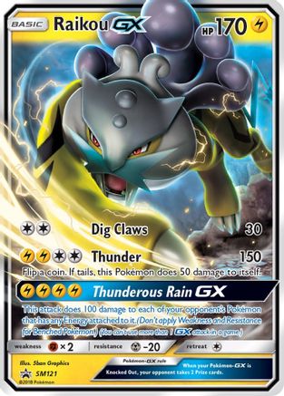 SM Promos SM121 Raikou GX - Holofoil - Promo