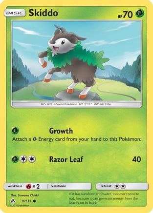 SM Forbidden Light 009 Skiddo - Reverse Holofoil - Common