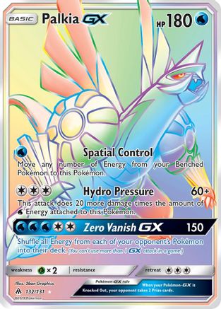 SM Forbidden Light 132 Palkia GX (Secret) - Holofoil - Secret Rare