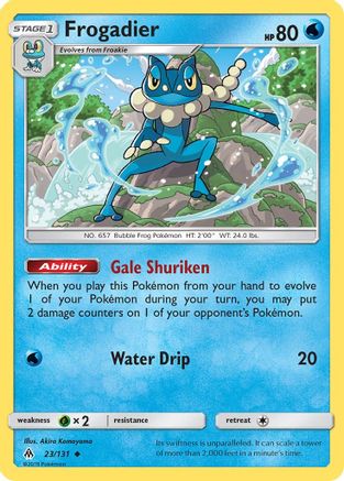 SM Forbidden Light 023/131 Frogadier - Reverse Holofoil - Uncommon