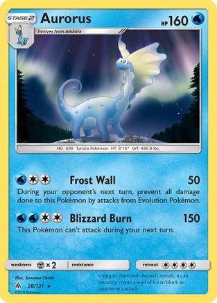 SM Forbidden Light 028/131 Aurorus - Reverse Holofoil - Holo Rare