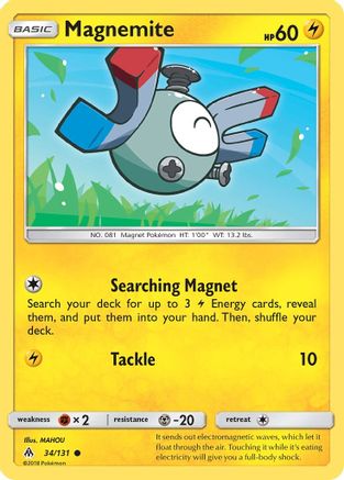 SM Forbidden Light 034/131 Magnemite - Common