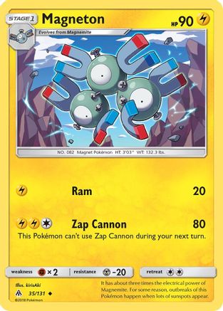 SM Forbidden Light 035/131 Magneton - Reverse Holofoil - Uncommon