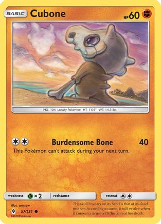 SM Forbidden Light 057/131 Cubone - Common