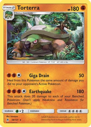 SM Forbidden Light 058/131 Torterra - Rare