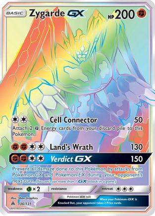 SM Forbidden Light 136 Zygarde GX (Secret) - Holofoil - Secret Rare
