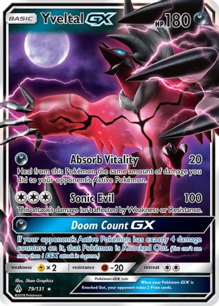 SM Forbidden Light 079/131 Yveltal GX - Holofoil - Ultra Rare