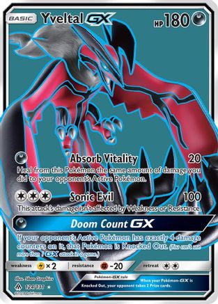 SM Forbidden Light 124 Yveltal GX (Full Art) - Holofoil - Ultra Rare